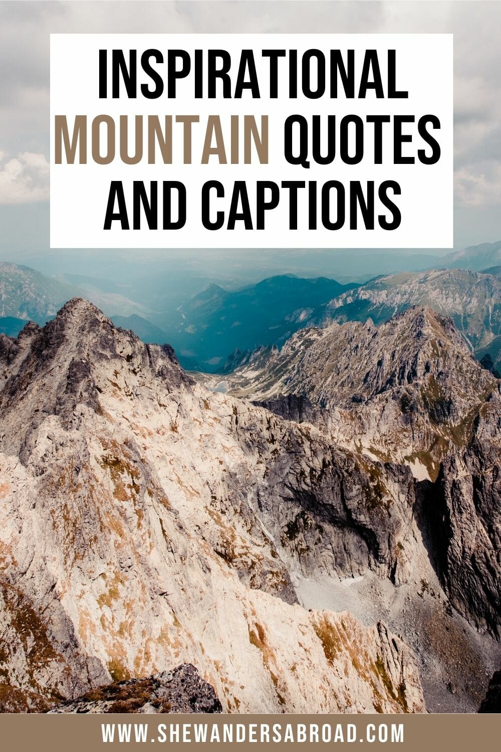 travel mountain captions