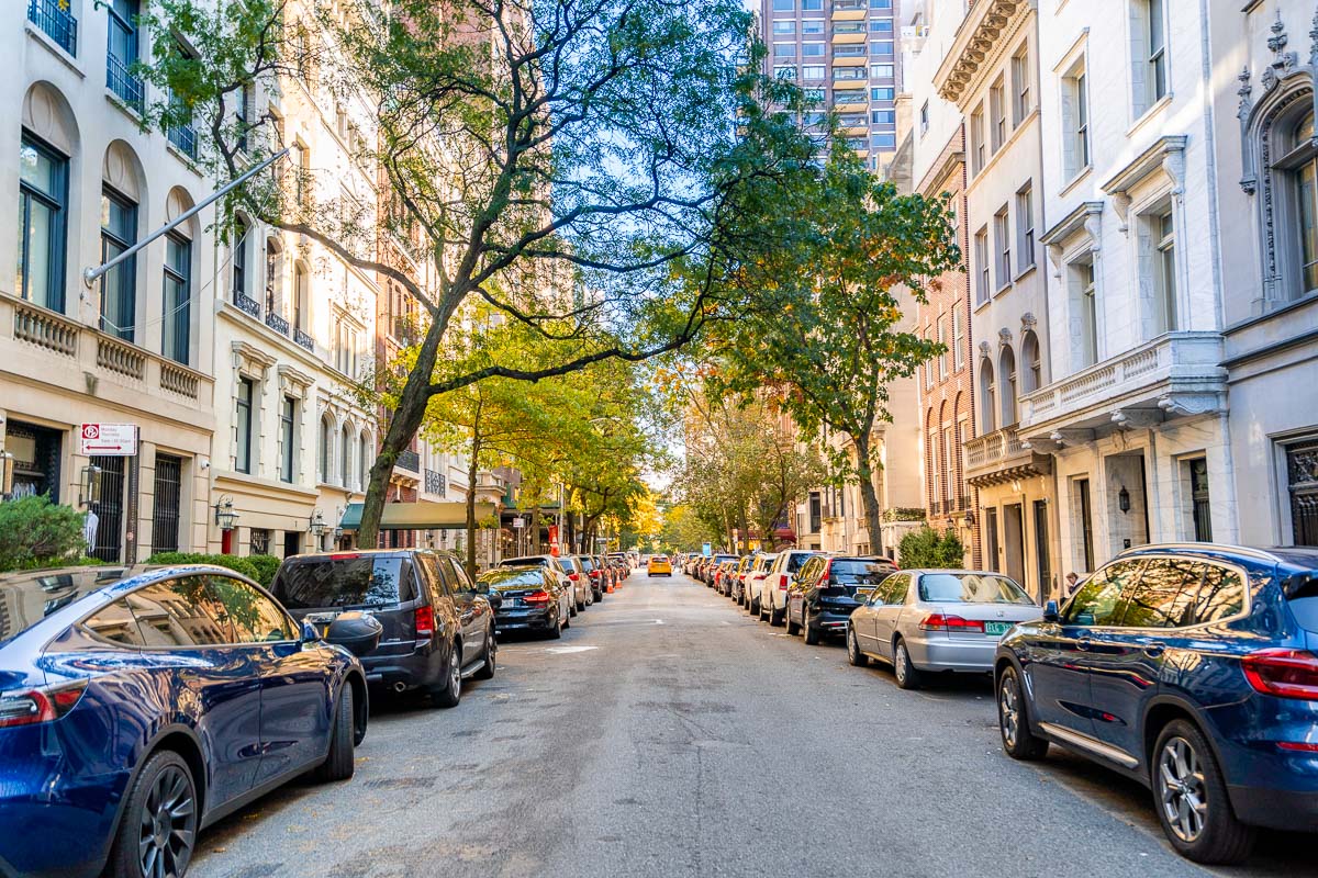 Street in Upper East Side, New York City
