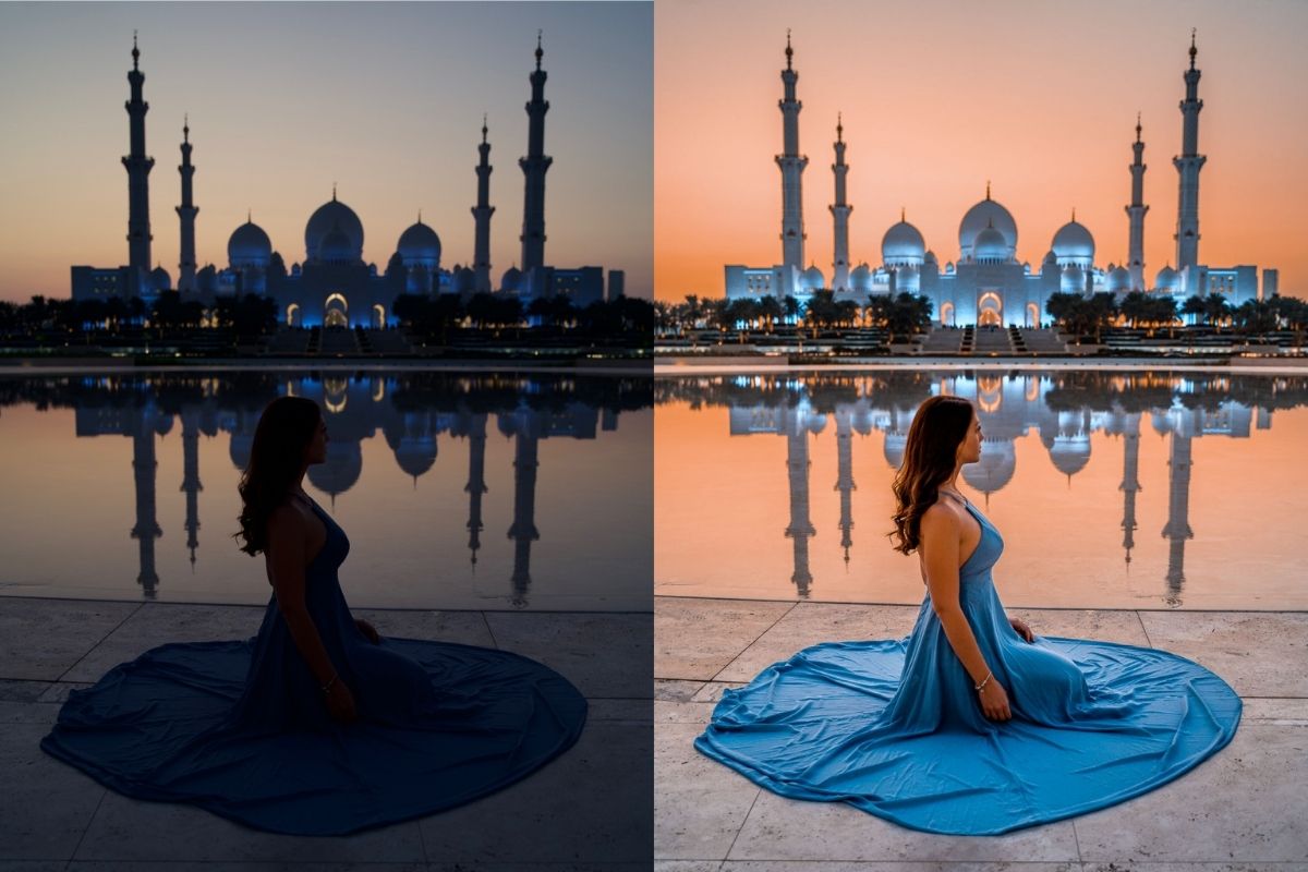 Abu Dhabi Before-After with Lightroom Presets