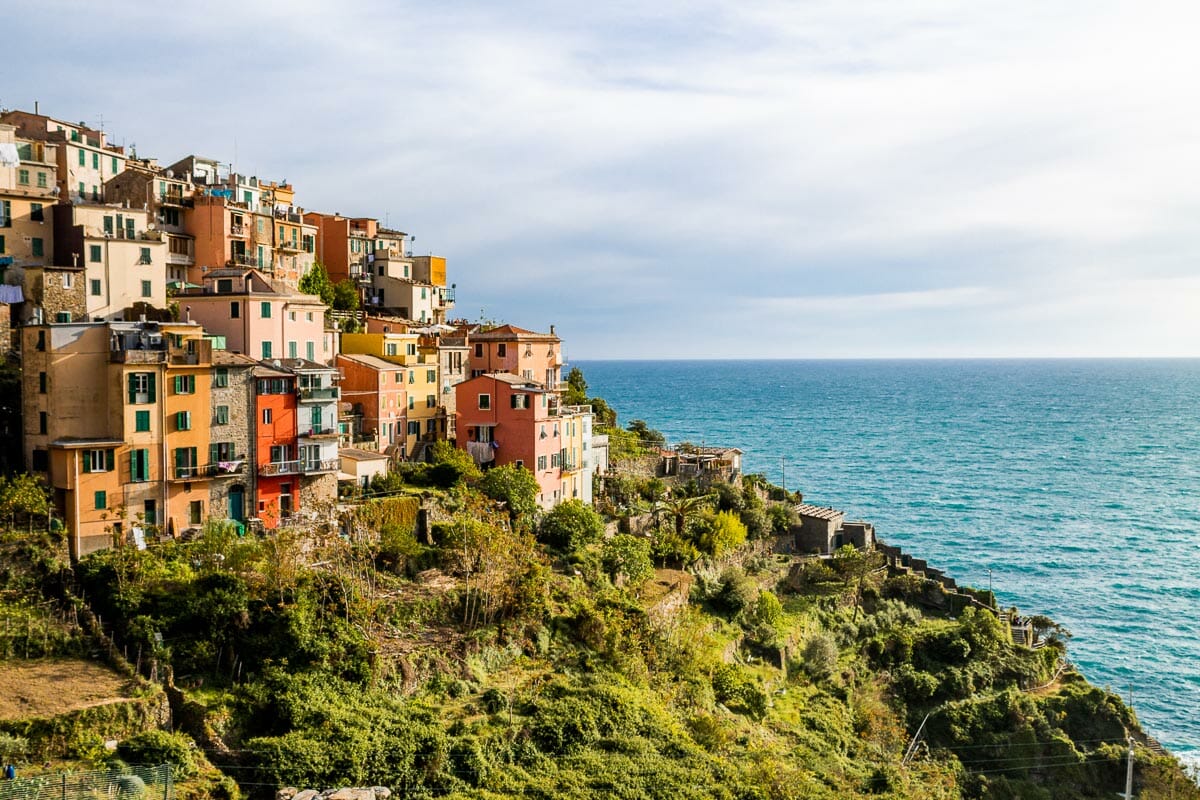 Colorful houses in Corniglia, Cinque Terre, Italy