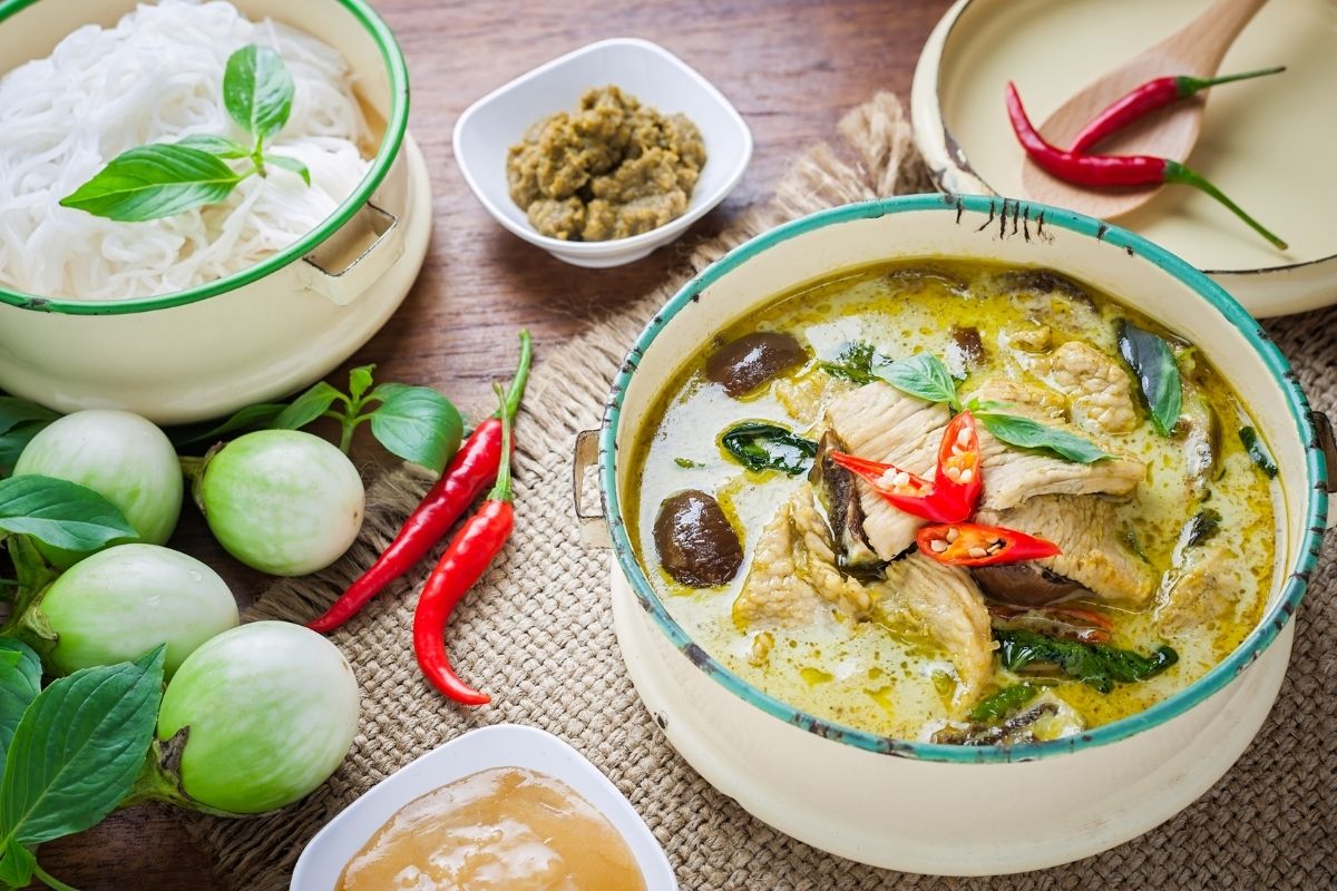 Green curry in Thailand