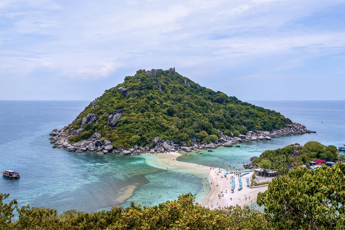 The island of Koh Nang Yuan in Thailand
