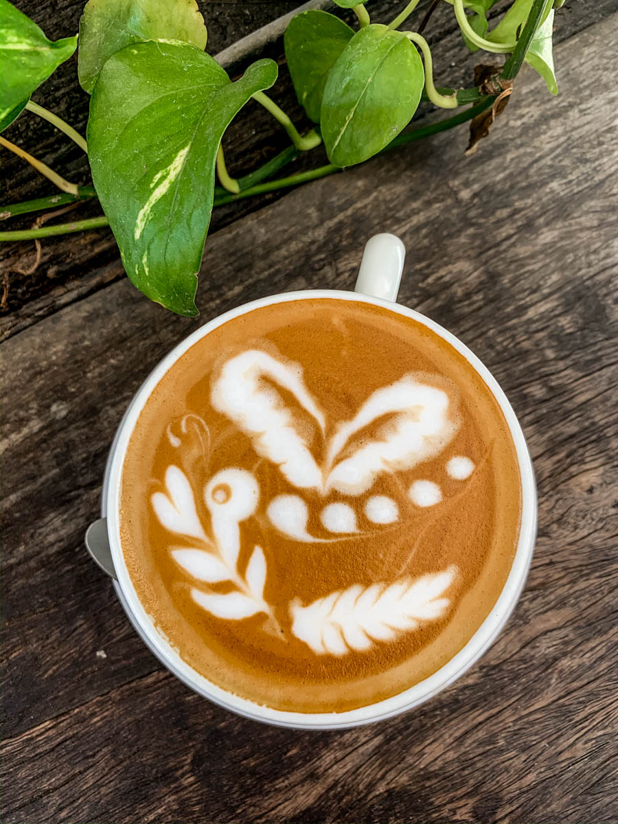 Latte art taken with iPhone XS