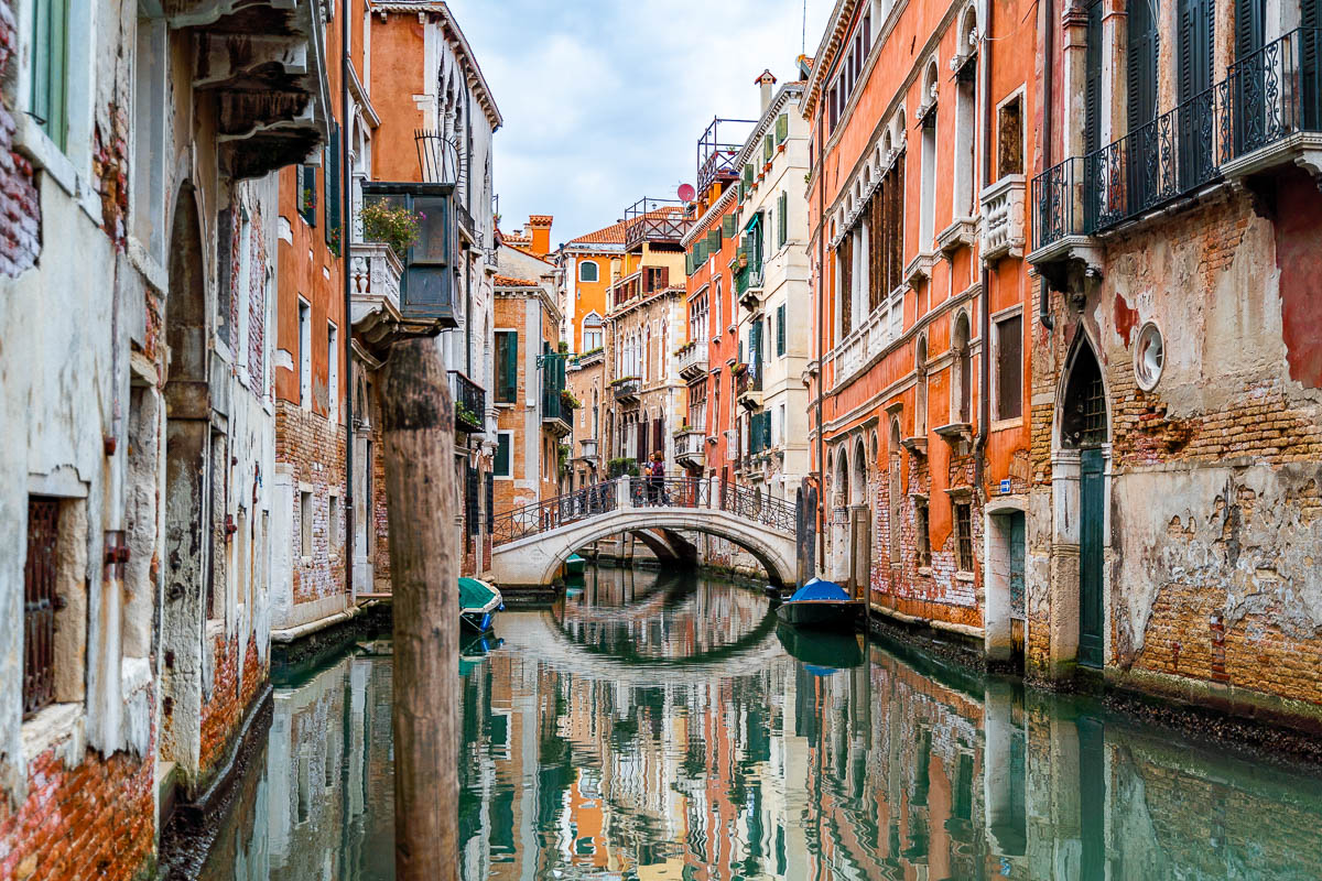 Picturesque canals in Venice, Italy