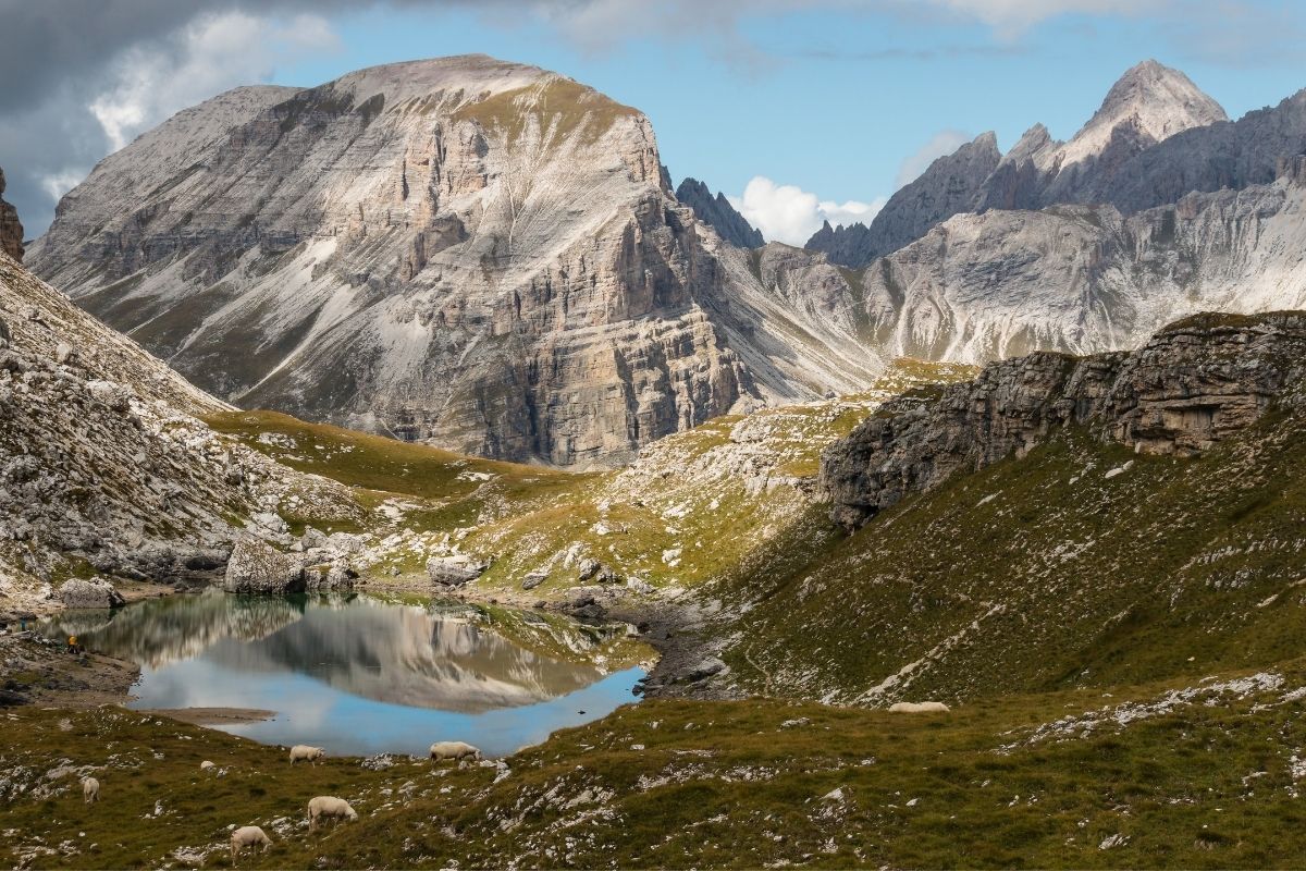 Lago di Crespeina in the Puez Odle Nature Park, Dolomites