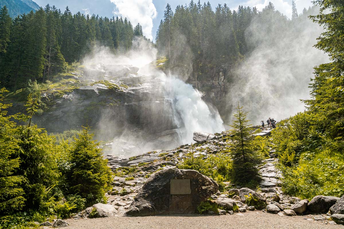 Lower viewpoint at Krimml Waterfalls, Austria