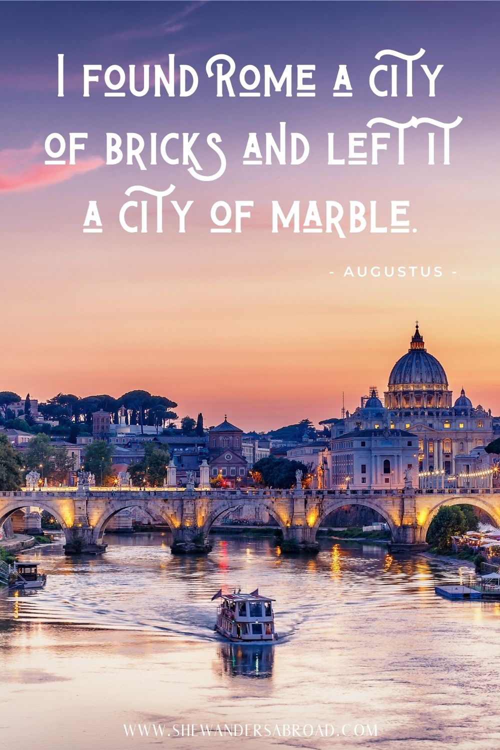 93 Stunning Rome Quotes for Instagram | She Wanders Abroad