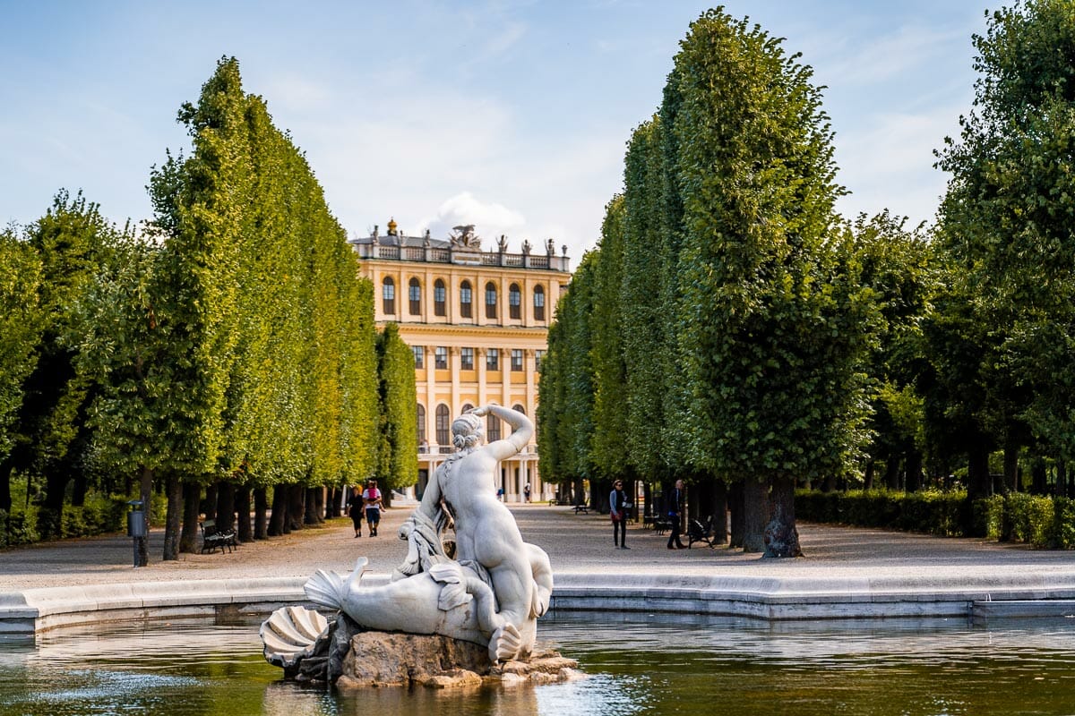 Schonbrunn Gardens in Vienna