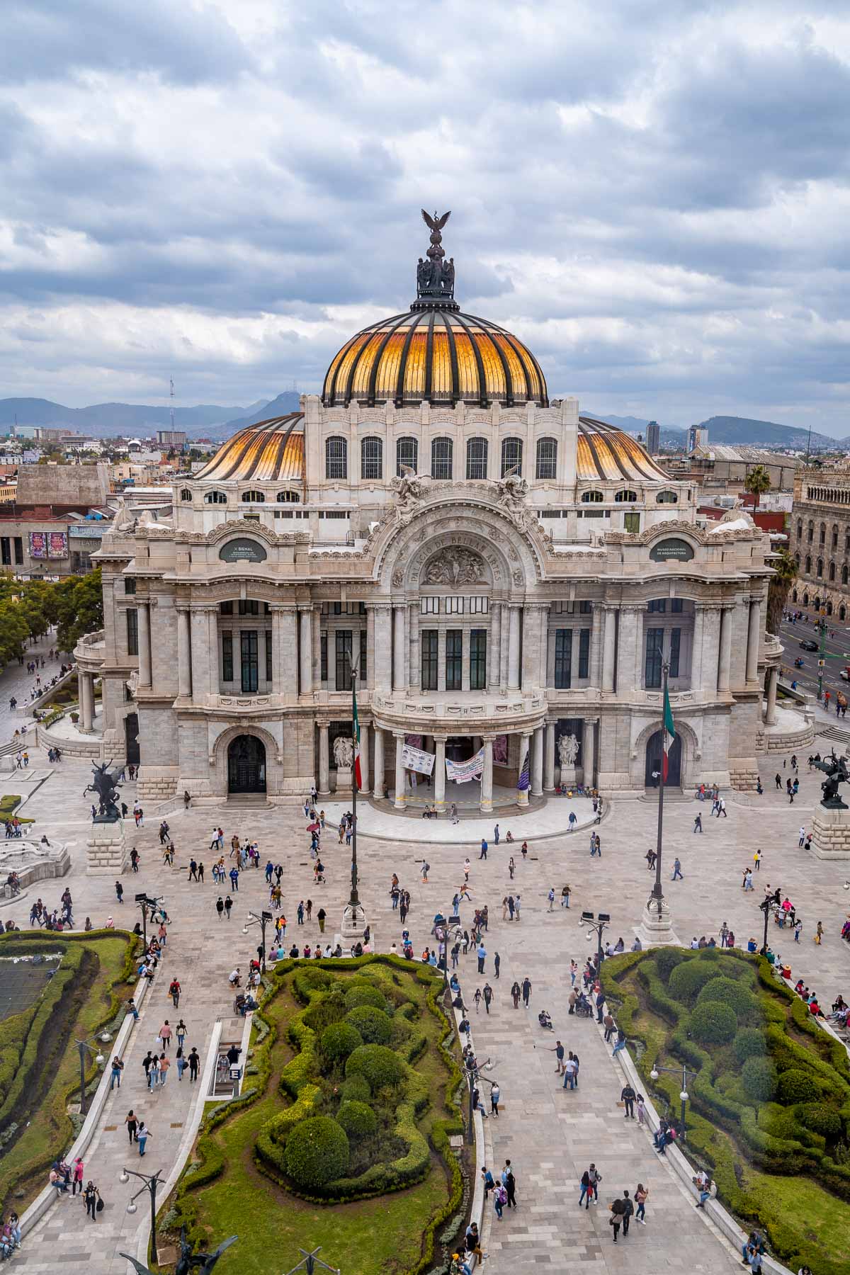 View of Palacio de Bellas Artes from Finca Don Porfirio
