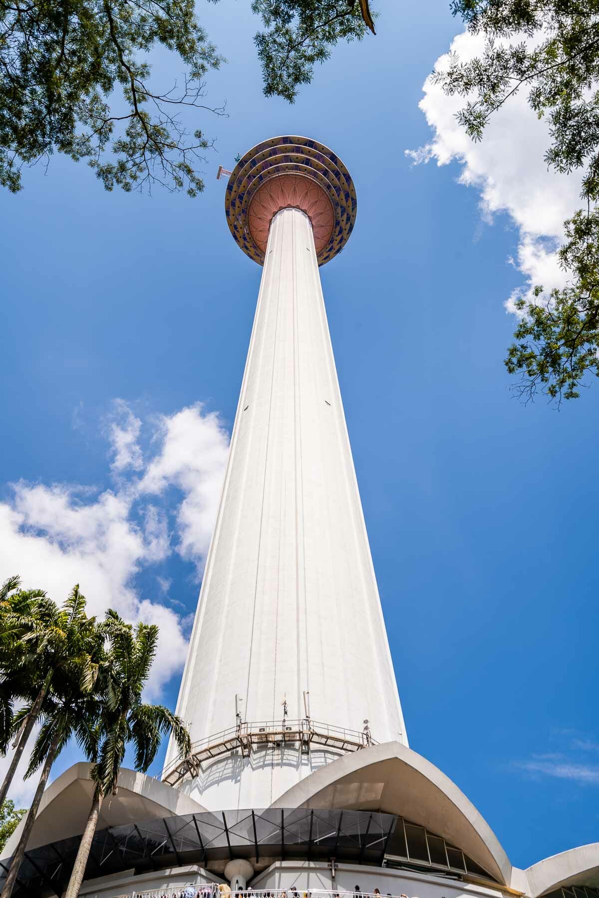 KL Tower from the ground in Kuala Lumpur