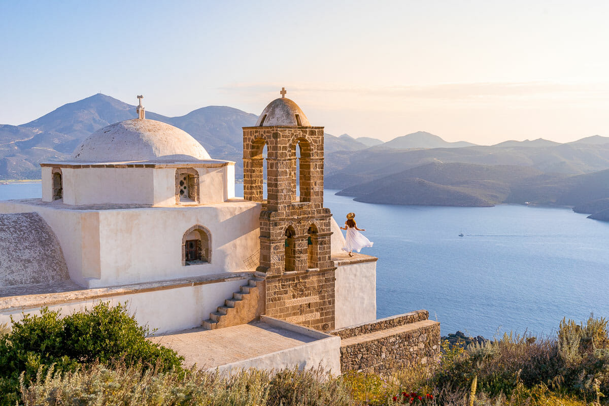 milos greece tourist map