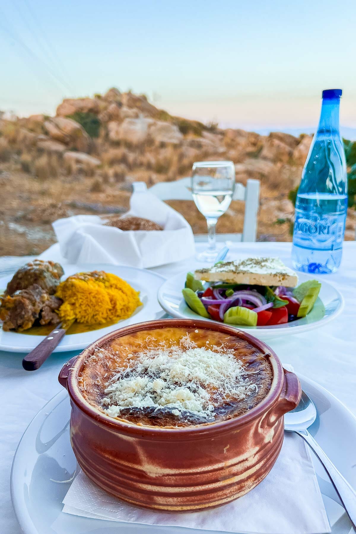 Dinner at Taverna Kolibithres in Paros