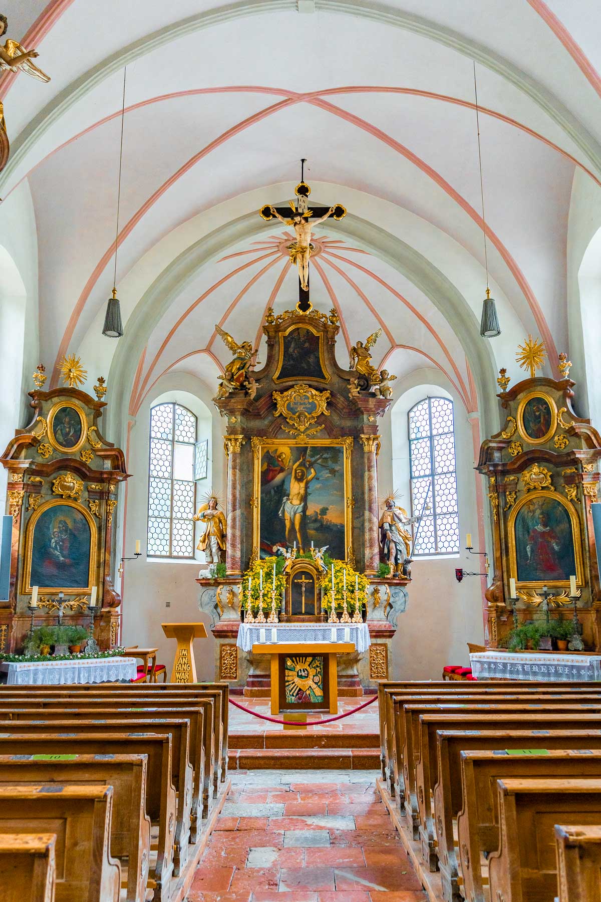 Interior of Parish Church of St. Sebastian