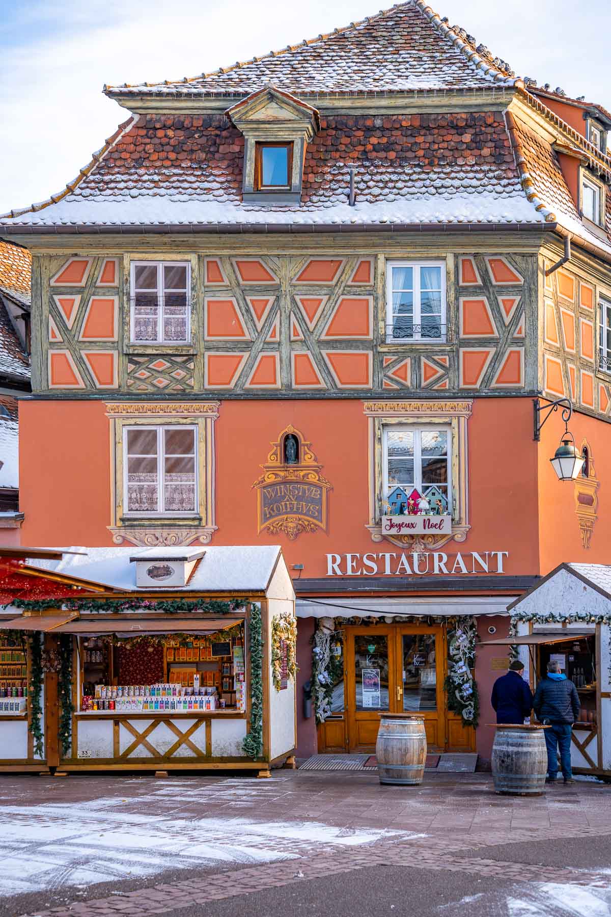Christmas market at Place de l'Ancienne Douane in Colmar, France
