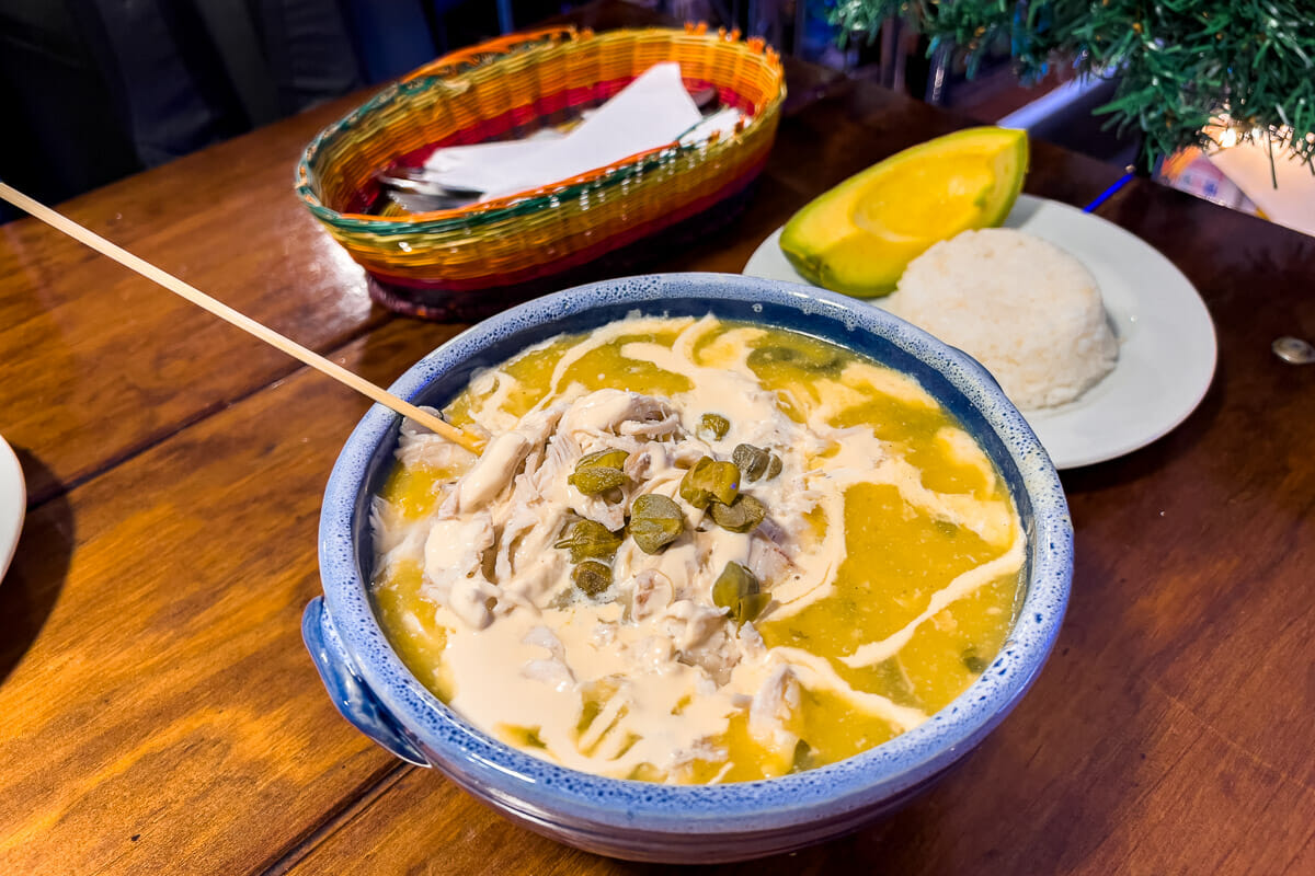 Ajiaco Soup in Bogota