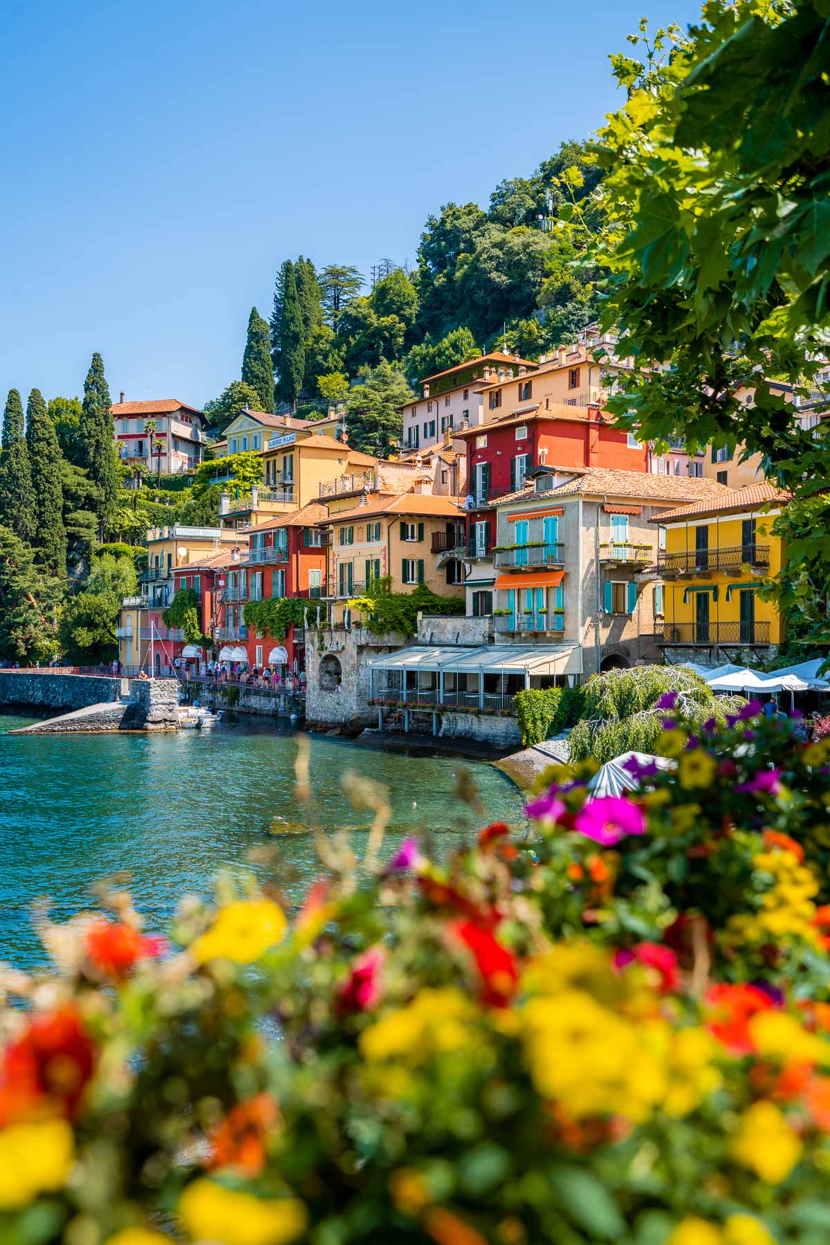 Colorful houses in Varenna, Lake Como