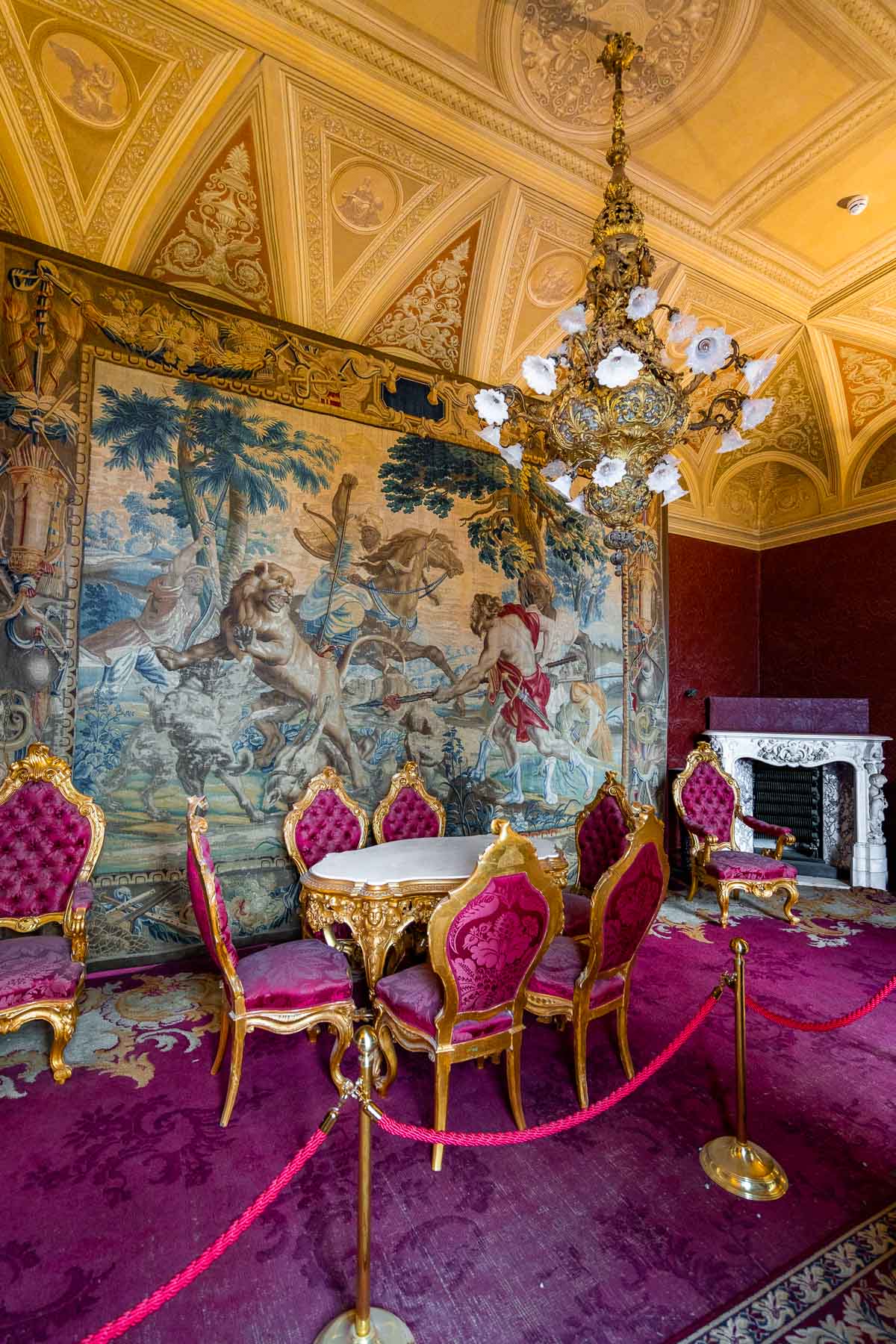 Interior of Villa Monastero in Varenna, Lake Como