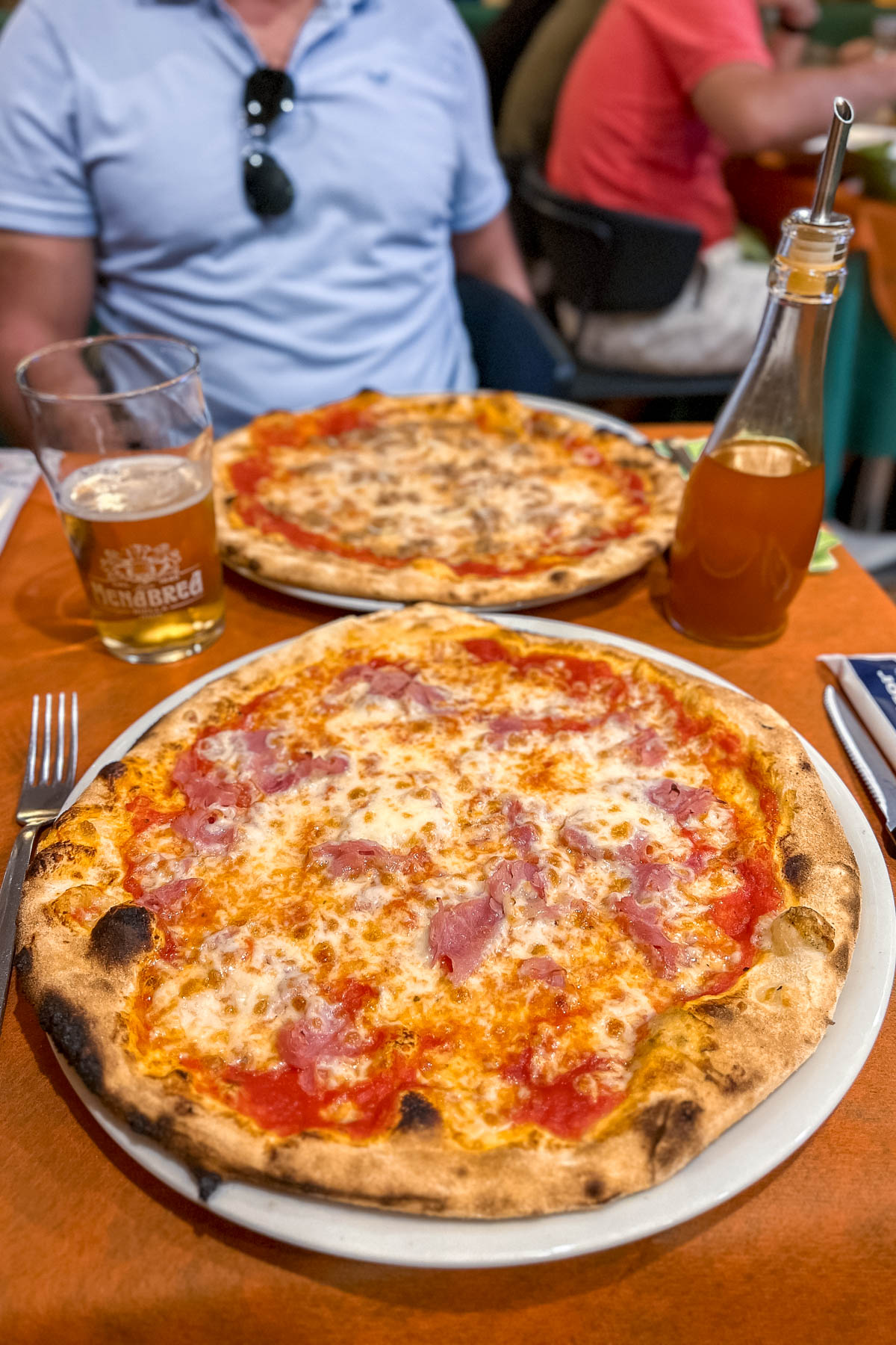 Pizza at Ristoro Forma e Gusto in Bellagio, Italy