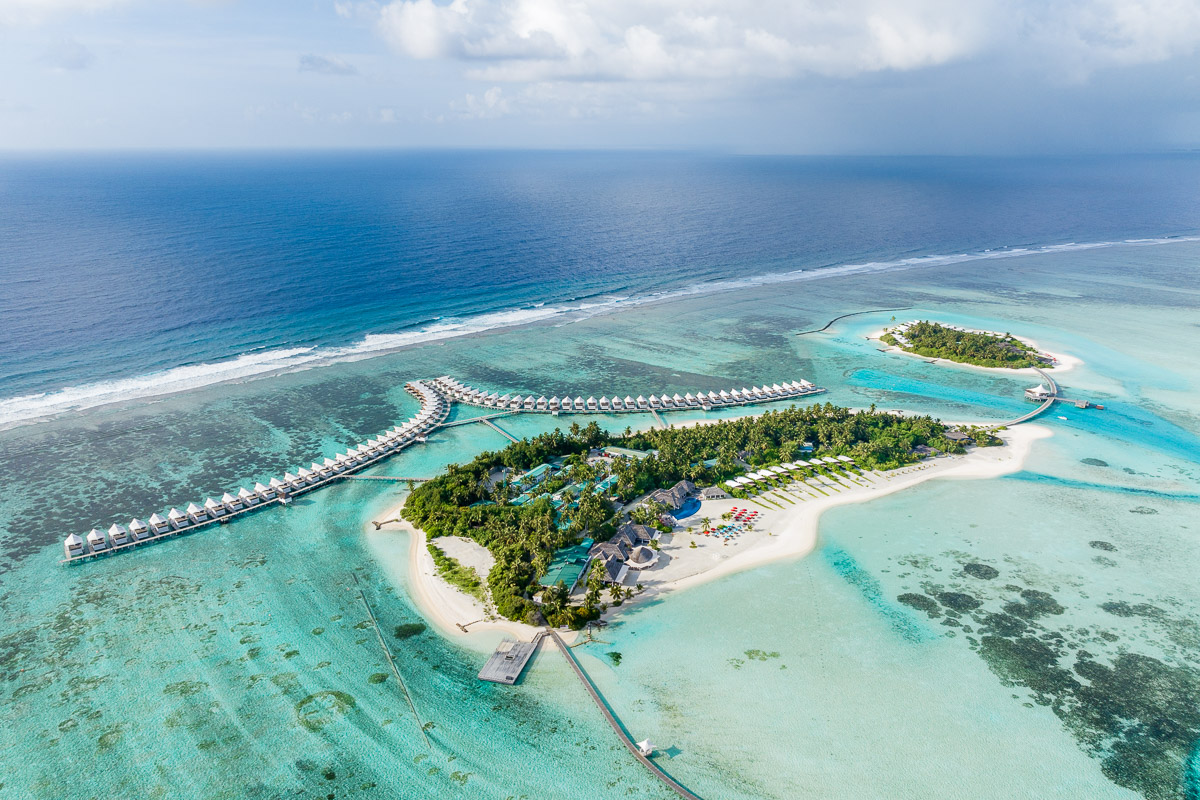 Aerial view of Cinnamon Hakuraa Huraa Maldives