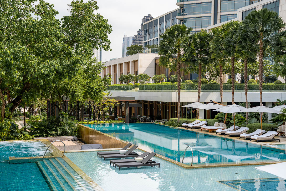 Pool at Four Seasons Hotel Bangkok