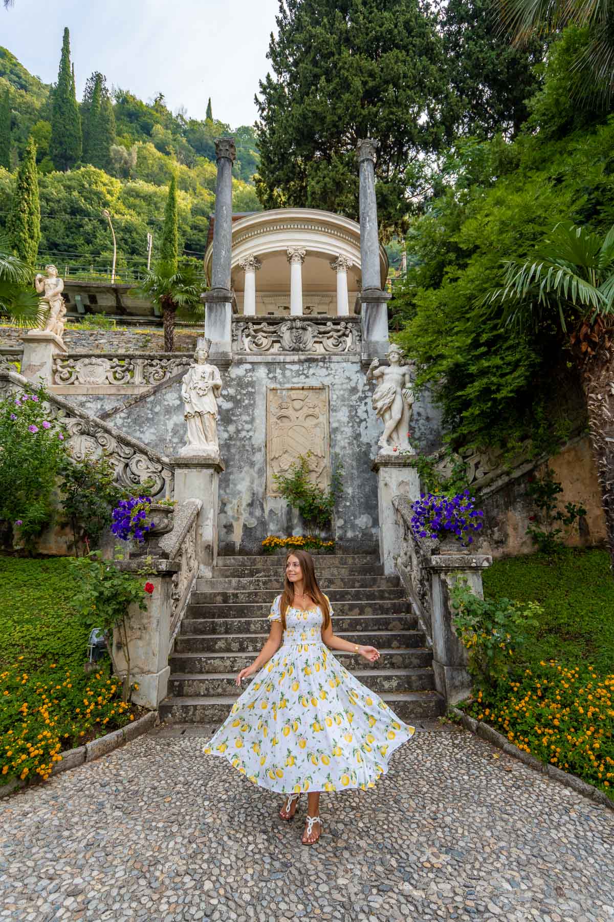 Girl in Villa Monastero, Lake Como