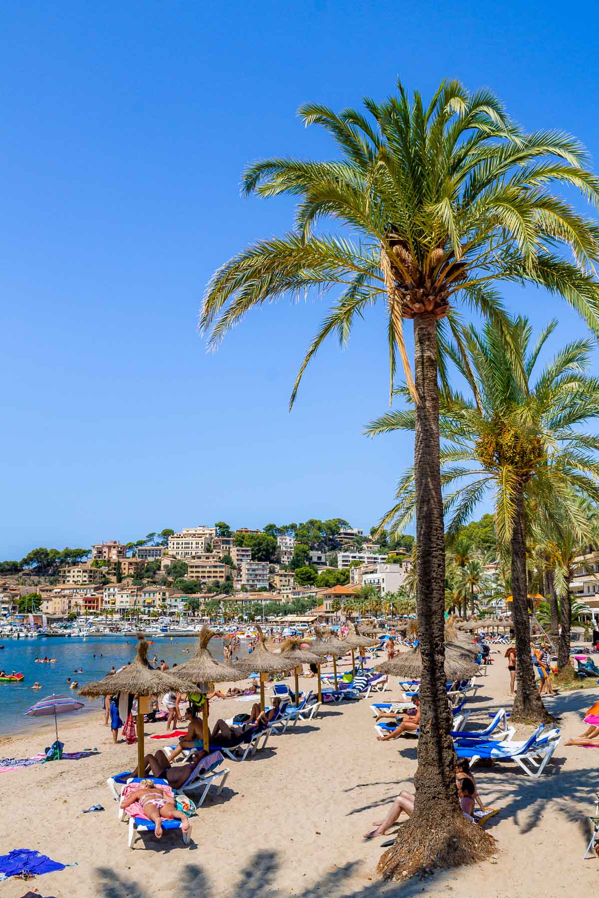 Beach in Port de Soller, Mallorca