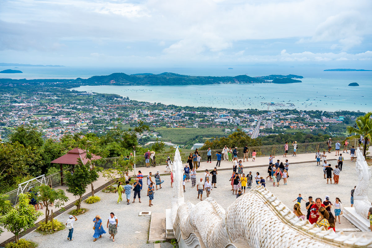 Panoramic view from the Big Buddha in Phuket, Thailand