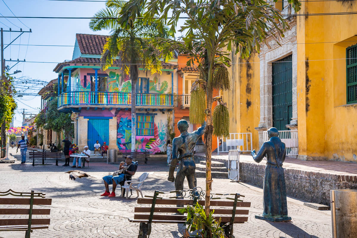 Plaza de la Trinidad in Getsemani, Cartagena