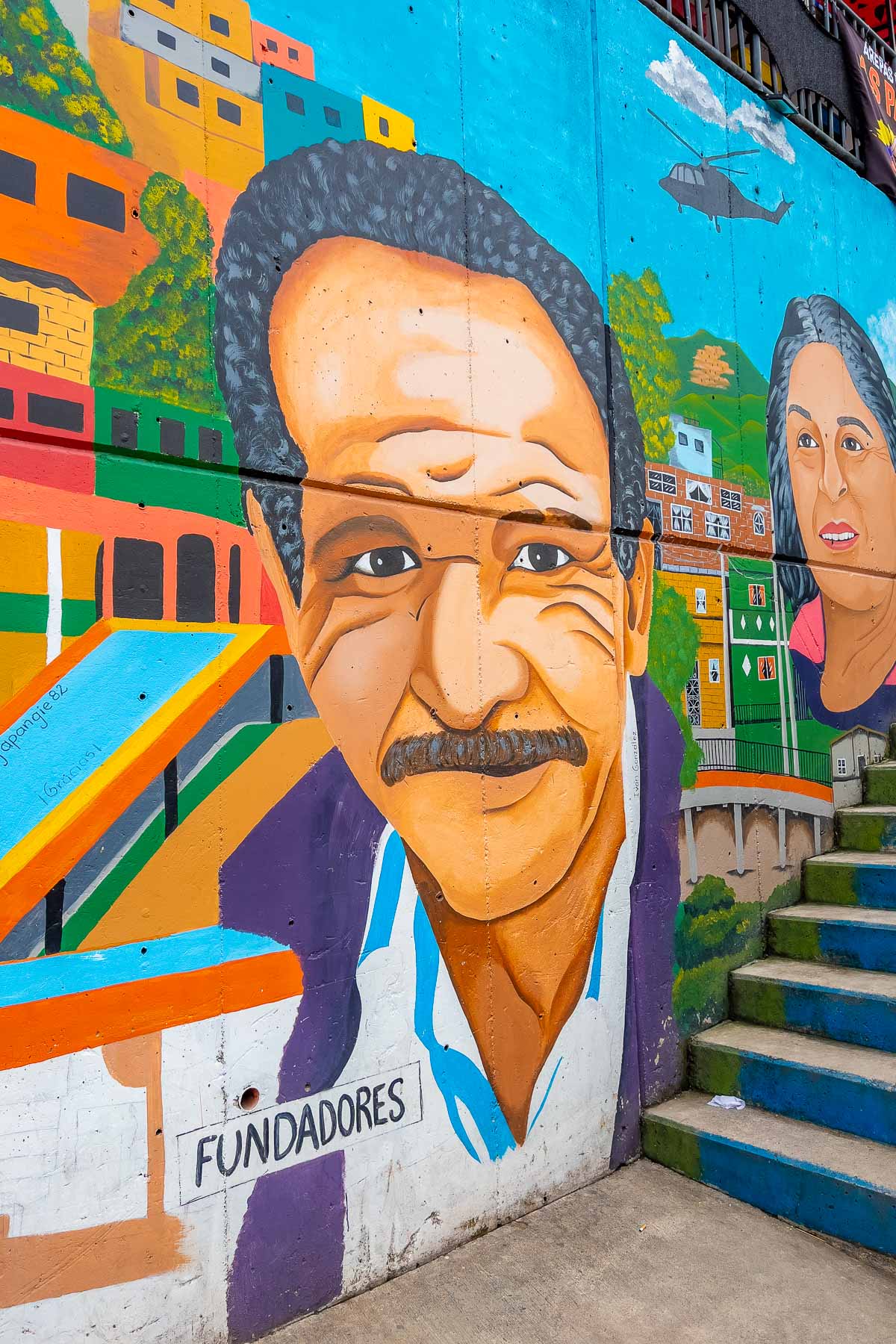 Street art in Comuna 13, Medellin