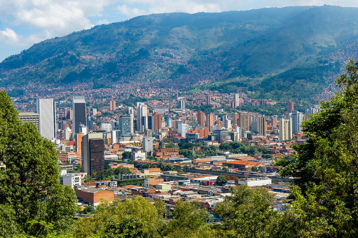 View of Medellin from Pueblito Paisa