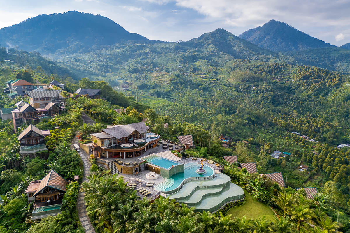 Drone photo of Elevate Bali by Hanging Gardens