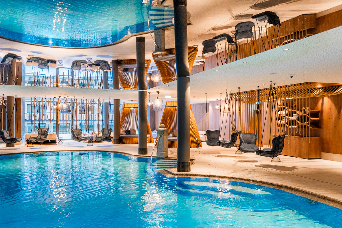 Indoor pool at Das Edelweiss Salzburg Mountain Resort