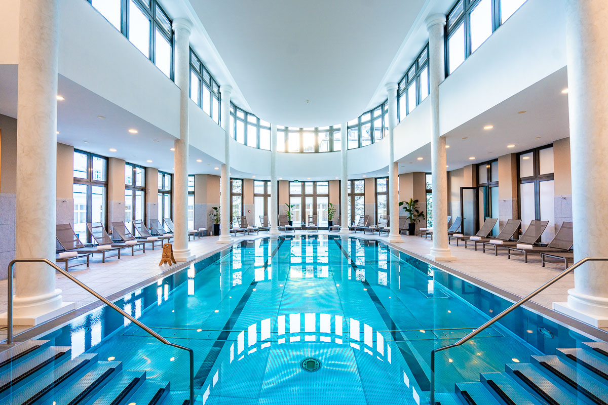 Pool at the Luxury Spa at Kempinski St. Moritz