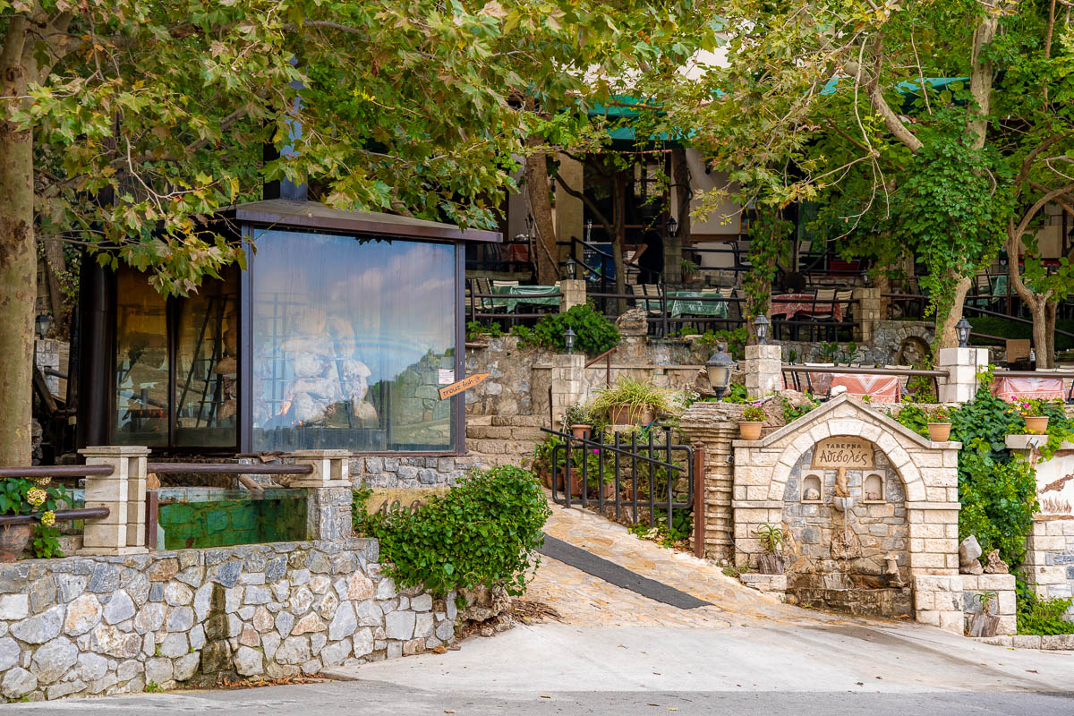 Taverna at Argiroupoli, Crete