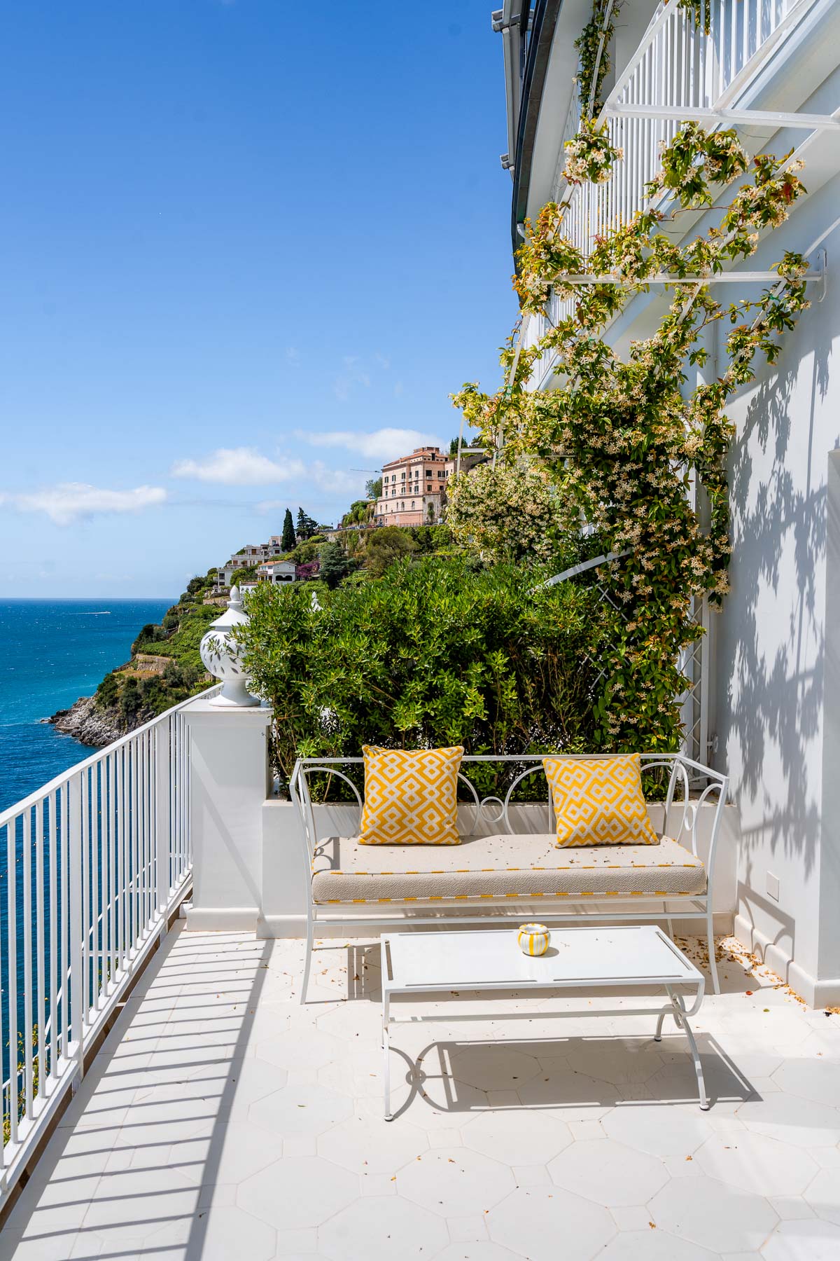 Terrace of the Sea View Suite at Hotel Miramalfi