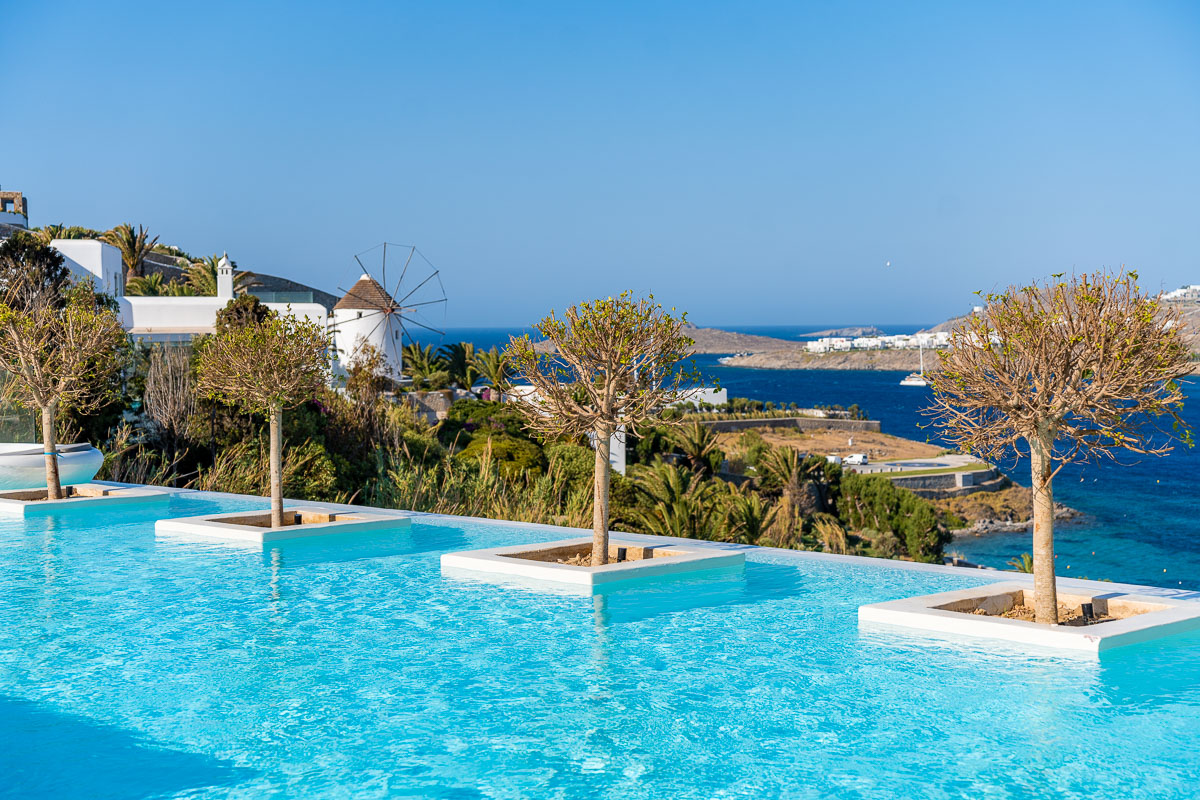 Infinity pool at Once in Mykonos