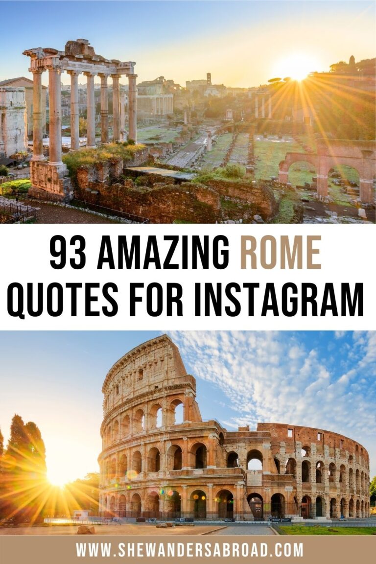93 Stunning Rome Quotes for Instagram